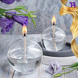 تصویر 2 از شمع شیشه‌ ای کوچک و کاربردی برای دکوراسیون